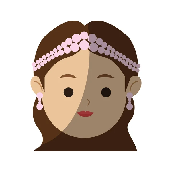 Diseño de dibujos animados mujer aislada — Vector de stock