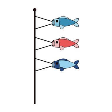 İzole Çin balık dekorasyon