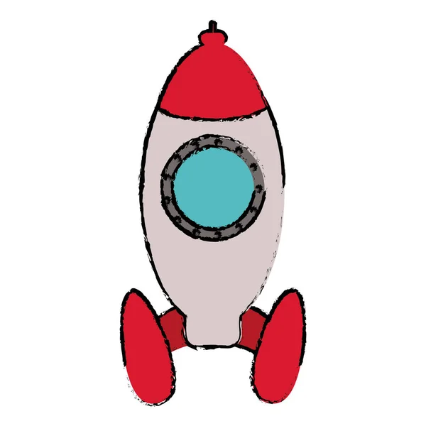 Rocket startup launching sketch — Stock Vector