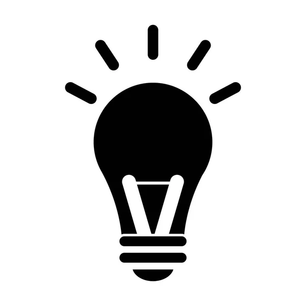 Glühbirne Idee Intelligenz Licht Design — Stockvektor