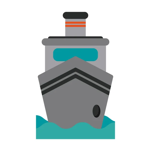 Bateau à vapeur transport maritime — Image vectorielle