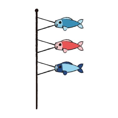 İzole Çin balık dekorasyon