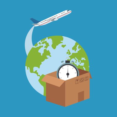 Kutusu ve gezegen teslim konsept tasarım