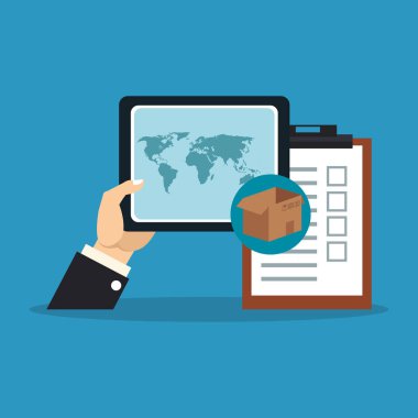 Kutusu ve tablet teslim konsept tasarım