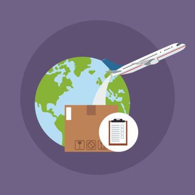 Kutusu ve gezegen teslim konsept tasarım