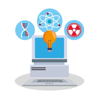 Renkli bilgisayar ve laboratuvar tasarım