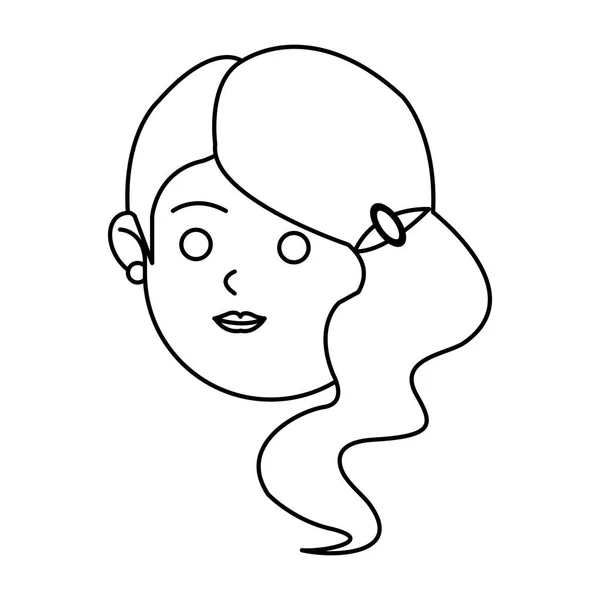 Izolované žena kreslený design — Stockový vektor