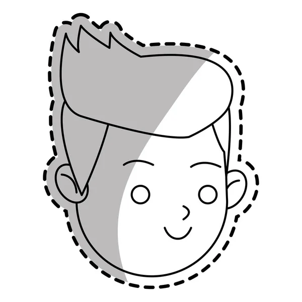 Geïsoleerde man cartoon ontwerp — Stockvector