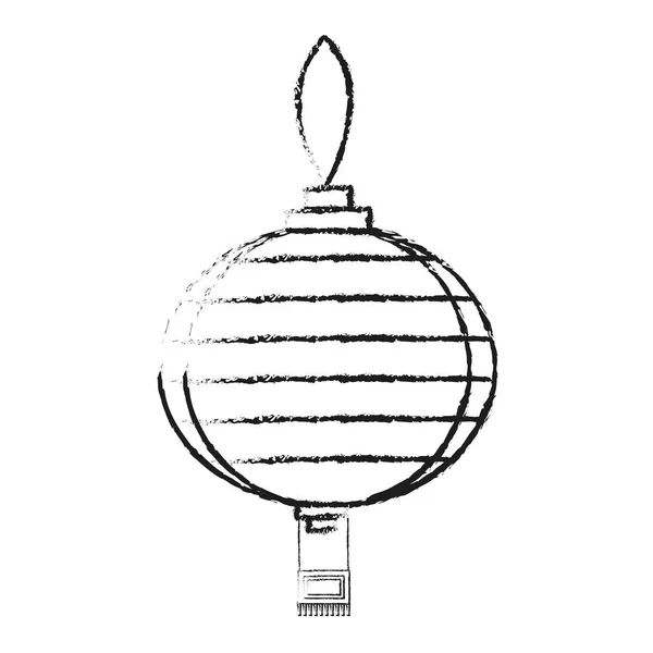 Ізольований дизайн китайської лампи — стоковий вектор
