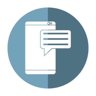 Smartphone kabarcık ile konuşmak medya iletişim gölge