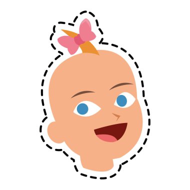 İzole bebek çizgi film