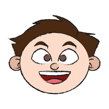 İzole çocuk karikatür tasarım