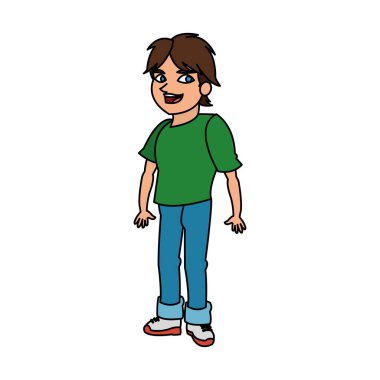 İzole çocuk karikatür tasarım