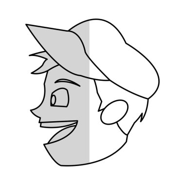 İzole çocuk karikatür tasarım