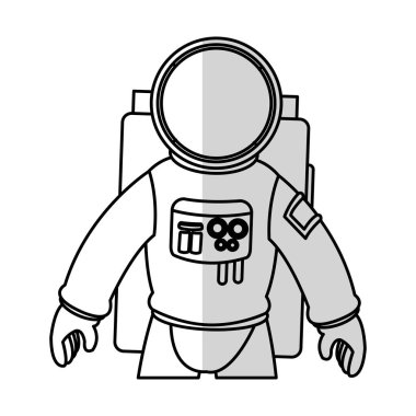 İzole astronot tasarım