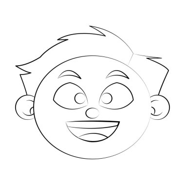 İzole çocuk karikatür tasarım