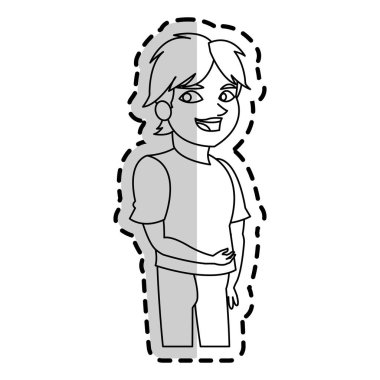 İzole çocuk karikatür tasarım