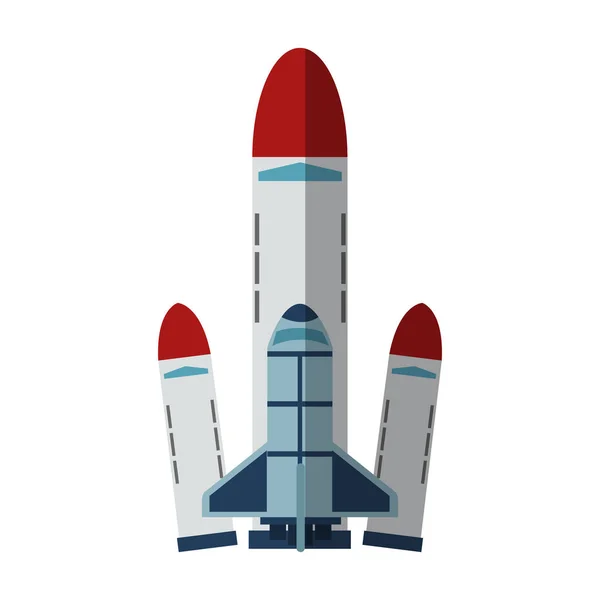 Izolované raketa design — Stockový vektor