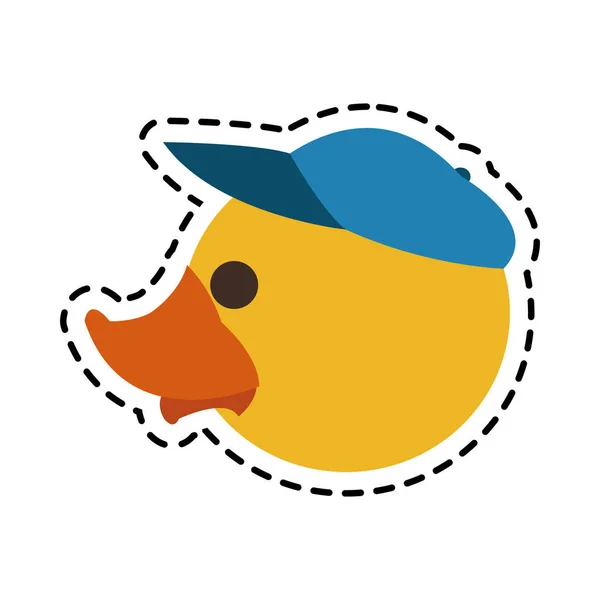 Isolerade leksak duck cartoon design — Stock vektor