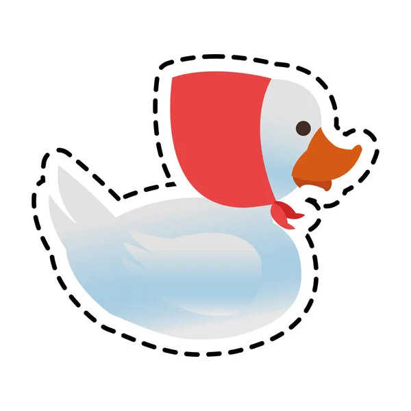 Isolerade leksak duck cartoon design — Stock vektor