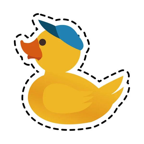 Isolerade leksak duck cartoon design — Stock vektor