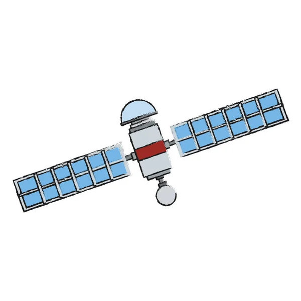 İzole uydu tasarımı — Stok Vektör