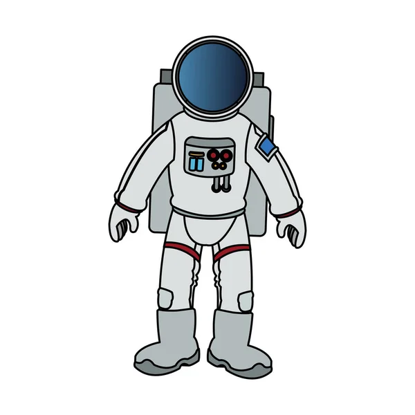Diseño de astronauta aislado — Vector de stock