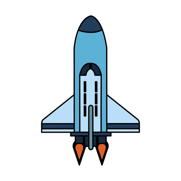 Isolierte Raketenkonstruktion — Stockvektor