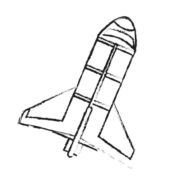 Geïsoleerde raket ontwerp — Stockvector