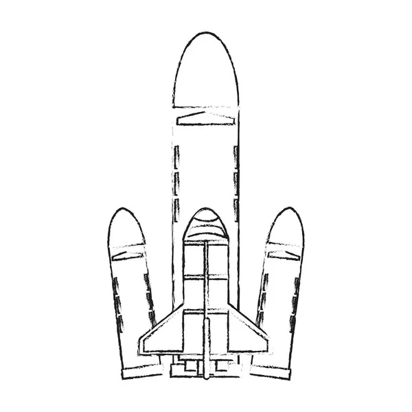 Isolierte Raketenkonstruktion — Stockvektor