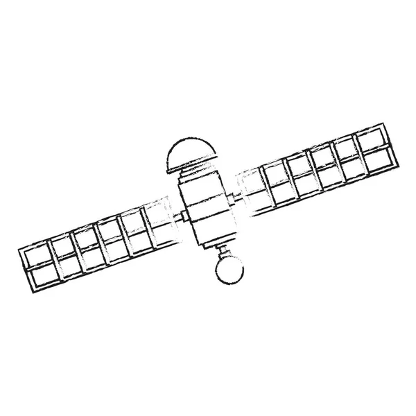 İzole uydu tasarımı — Stok Vektör
