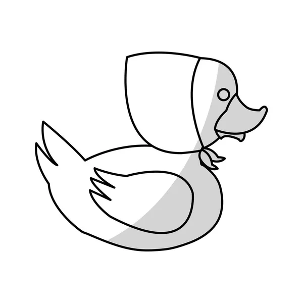 Isolerade leksak duck cartoon design — Stock vektor