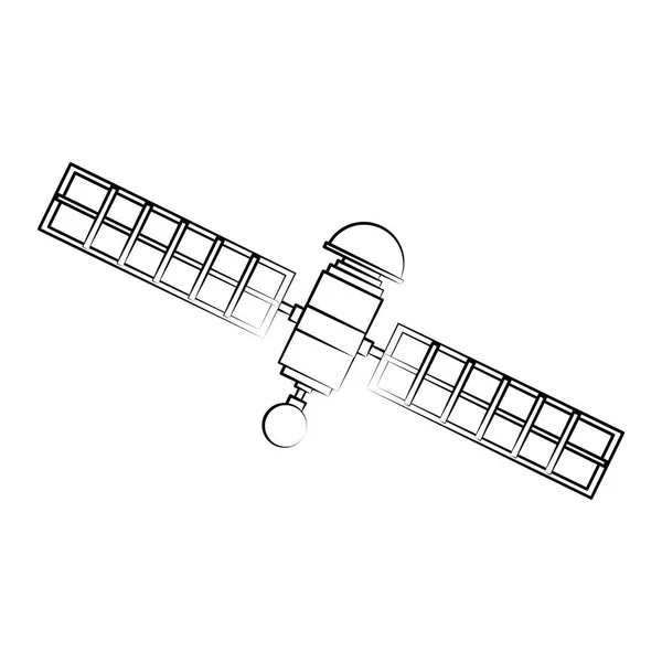 İzole uydu tasarımı — Stok Vektör