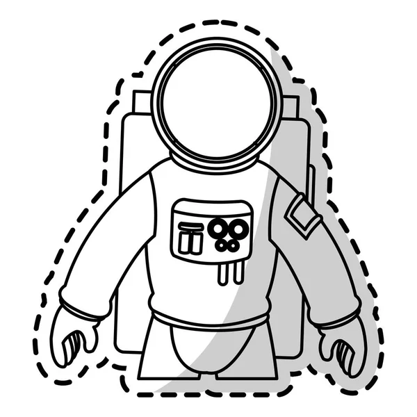 Geïsoleerde astronaut ontwerp — Stockvector