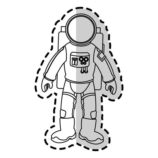 Geïsoleerde astronaut ontwerp — Stockvector