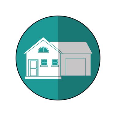 Evi banliyö ev Garaj gölge