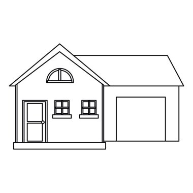 ev modern tarzı ile garaj anahat