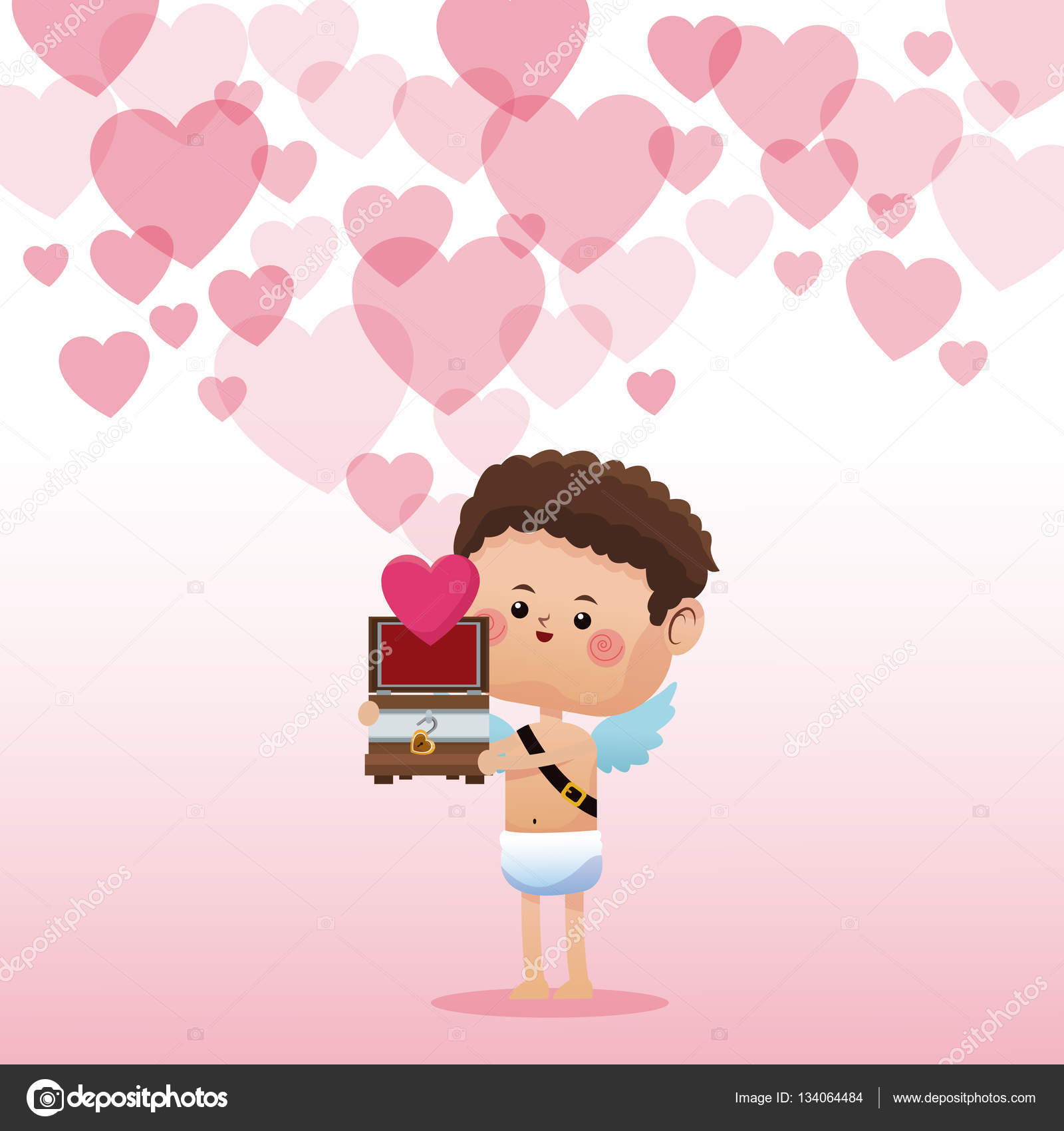 Cupid valentine day box gift hearts background Stock Vector Image by ©jemastock #134064484 Cupid valentine day box gift hearts background Stock Vector Image by ©jemastock #134064484
