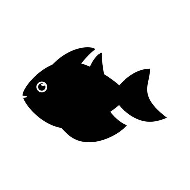 İzole balık hayvan karikatür tasarım