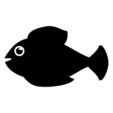 İzole balık hayvan karikatür tasarım