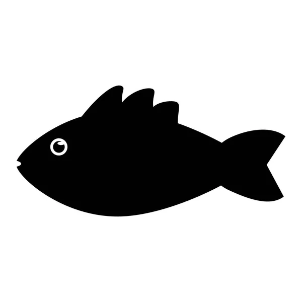 Projekt kreskówka na białym tle ryb — Wektor stockowy