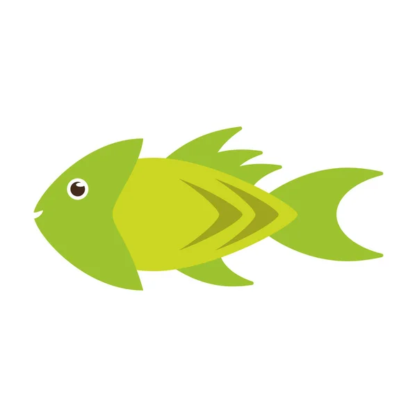 Isolierte Fische Animal Cartoon Design — Stockvektor