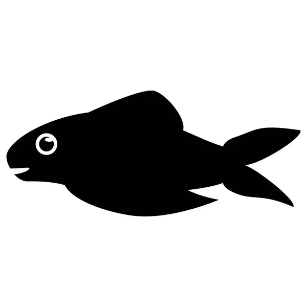 Desenho de desenhos animados de peixes isolados —  Vetores de Stock