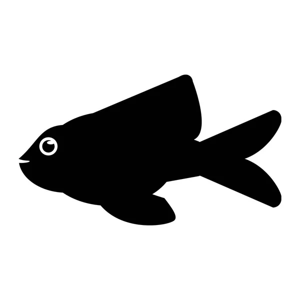 Isolato pesce animale disegno del fumetto — Vettoriale Stock
