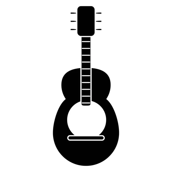 Instrumento de guitarra aislado del concepto de música — Vector de stock