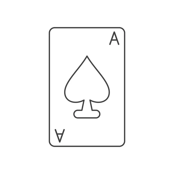 Conception de carte de poker isolée — Image vectorielle