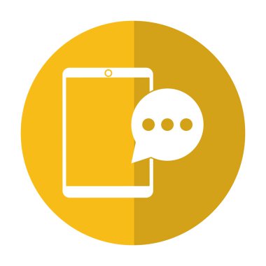 mobil cihaz kabarcık konuşma iletişim gölge