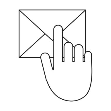 el dokunmatik zarf e-posta iletisi anahat