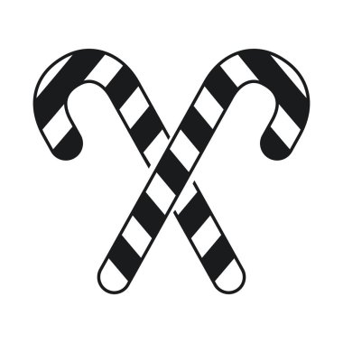 siyah ve beyaz şeker geçti sopa yeni yıl kutlama