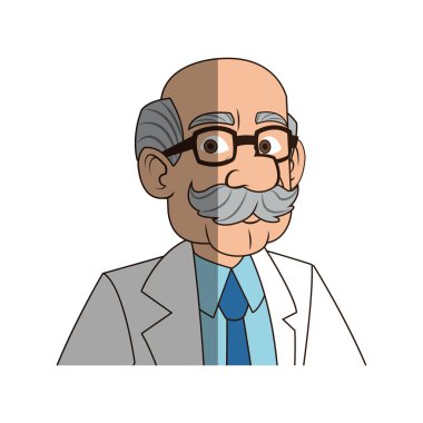İzole doktor karikatür tasarım